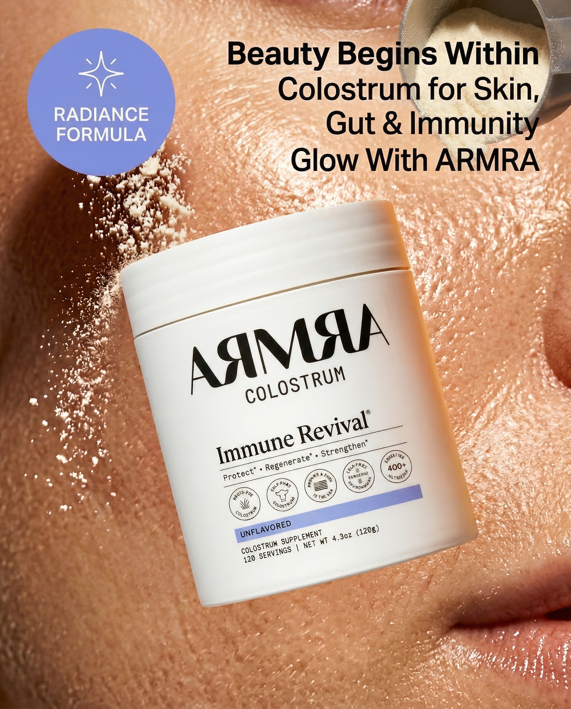 ARMRA static ad creative