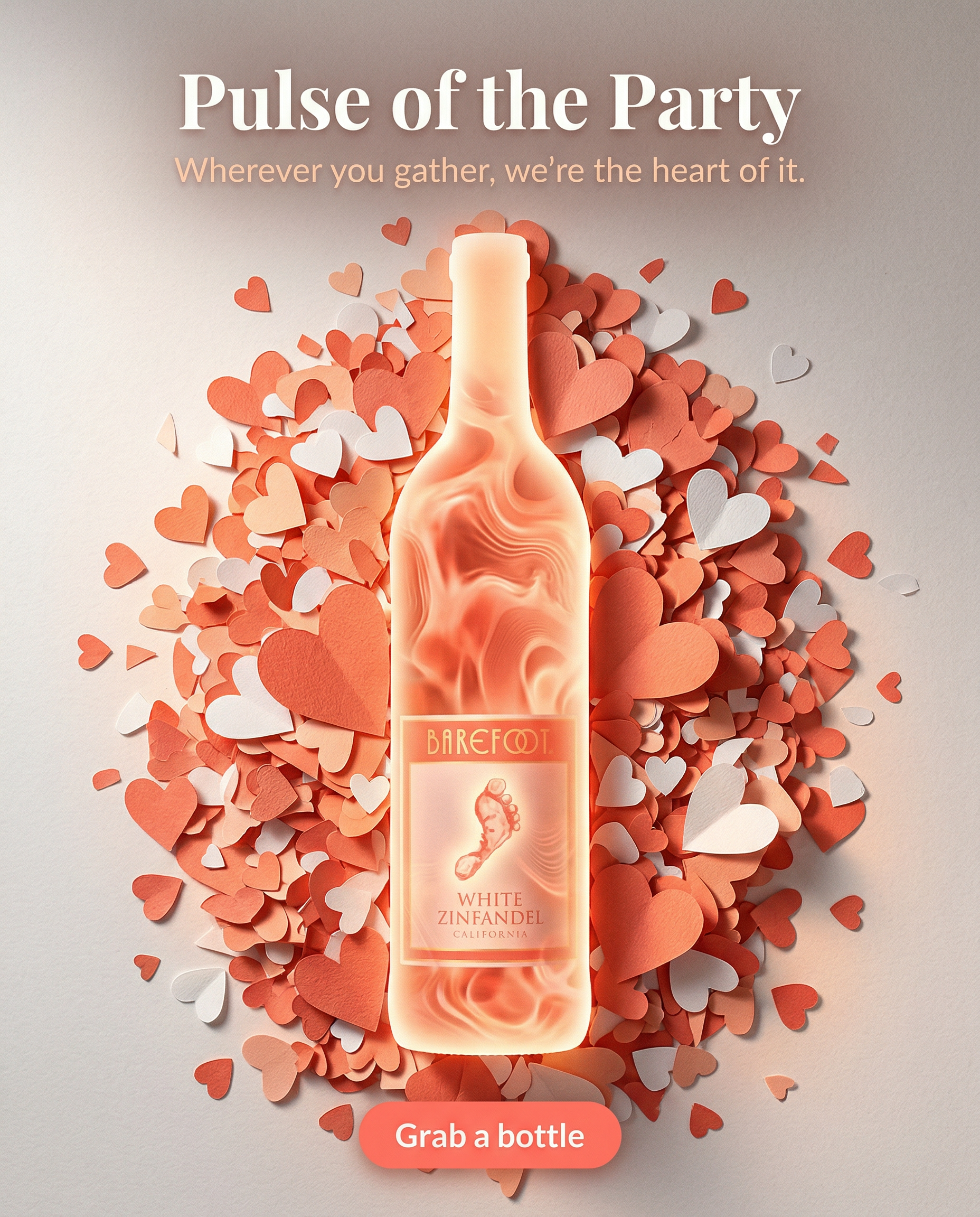 Barefoot Wines ad creative