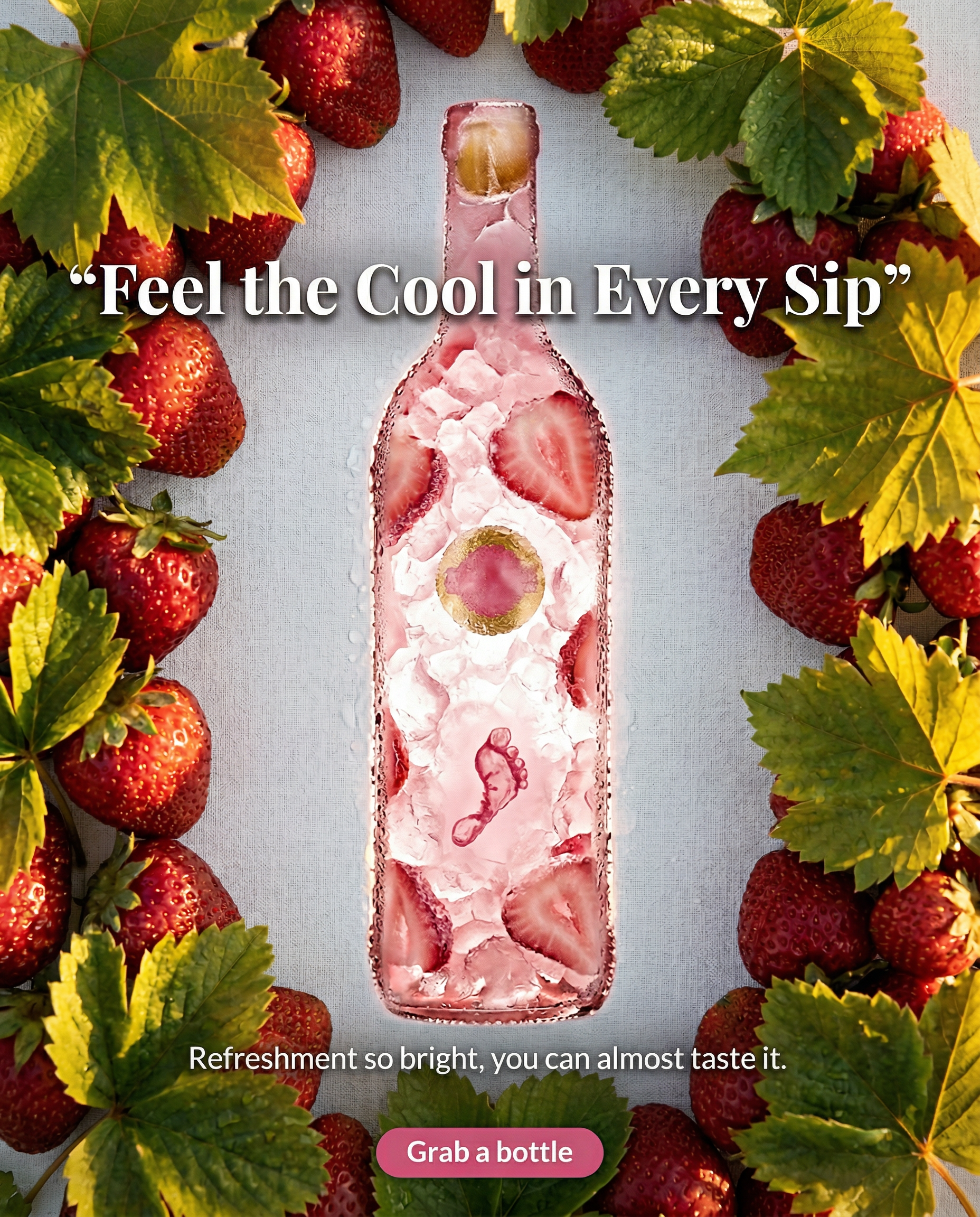 Barefoot Wines static ad creative - colorful product photography