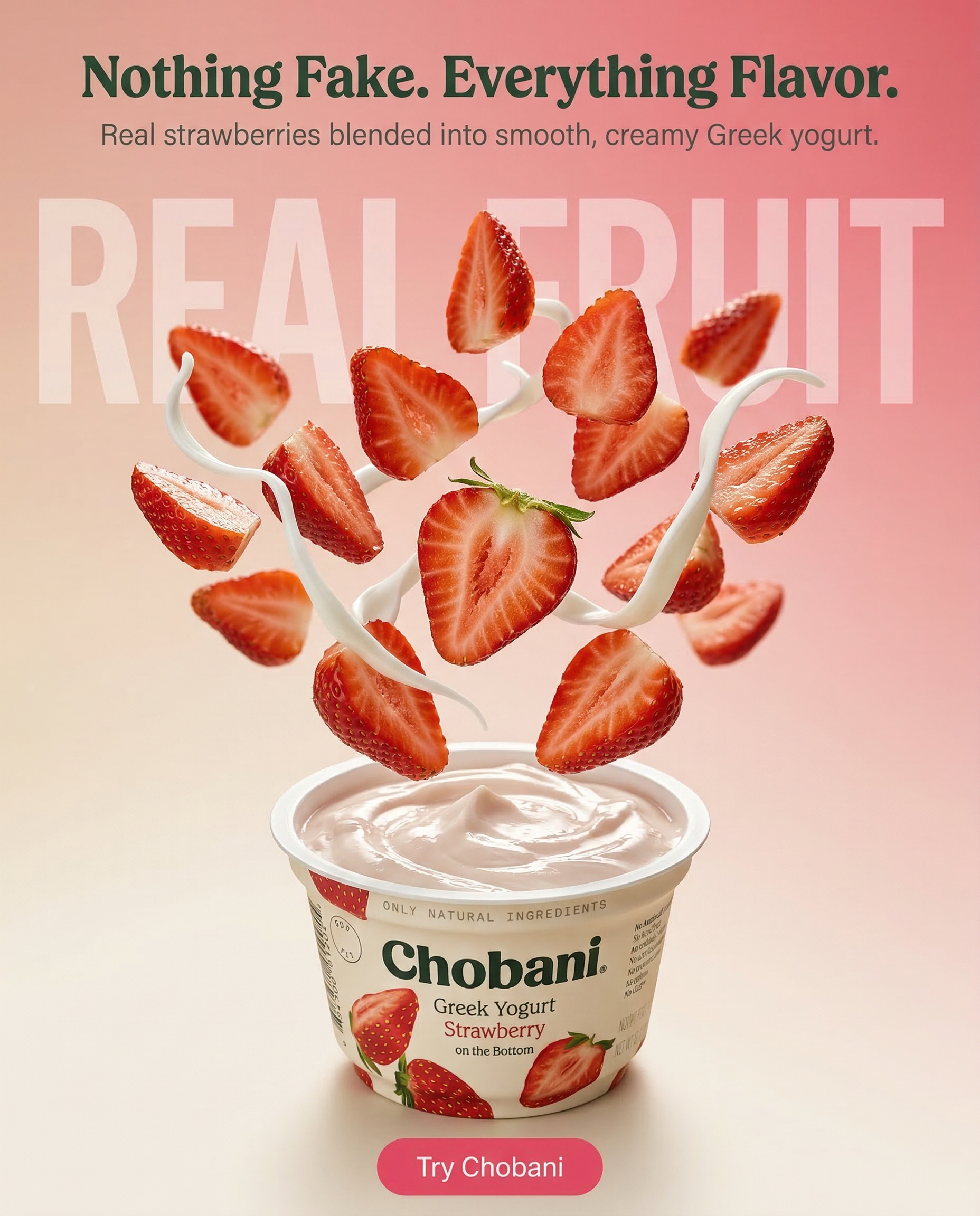 Chobani static ad creative