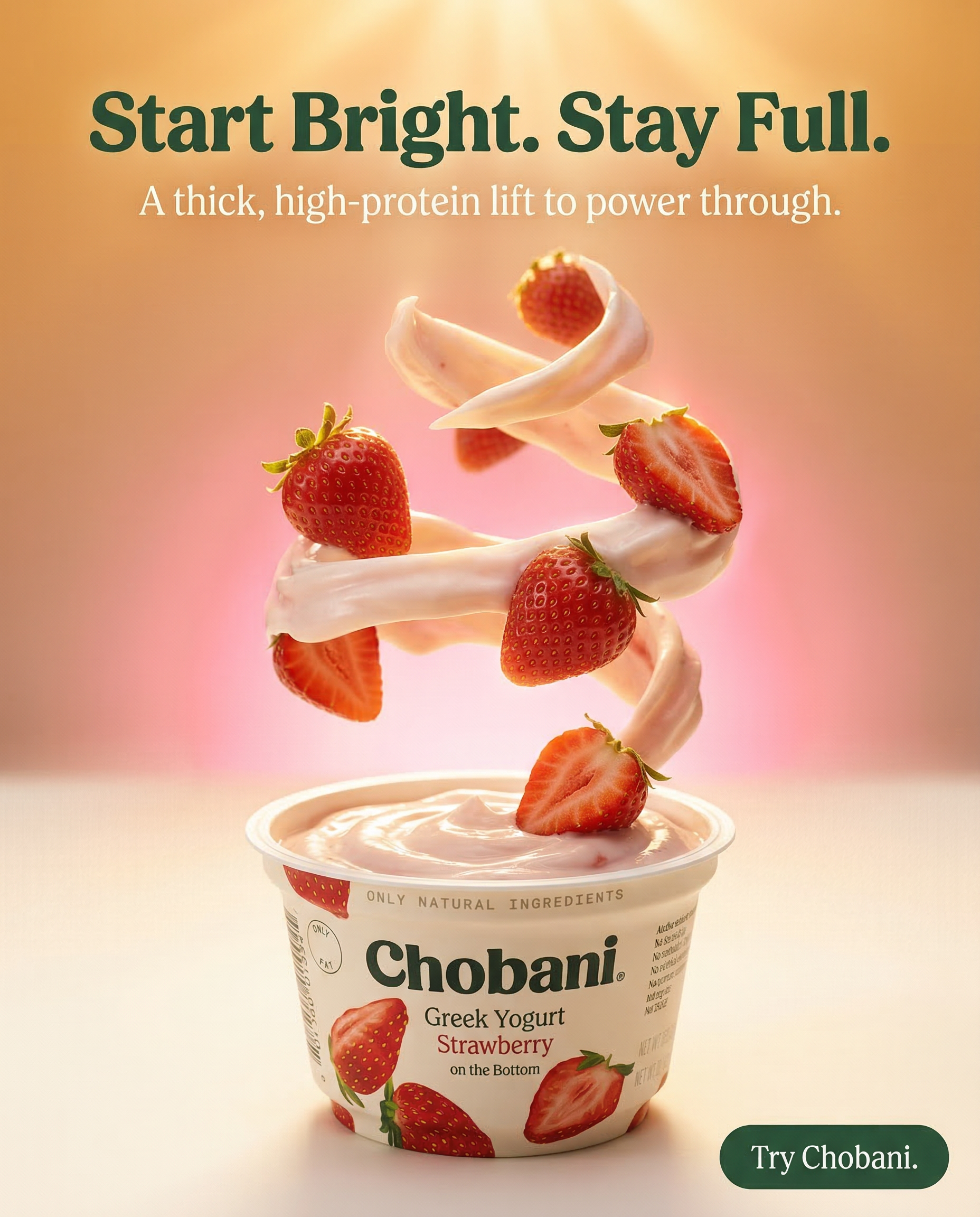 Chobani static ad creative