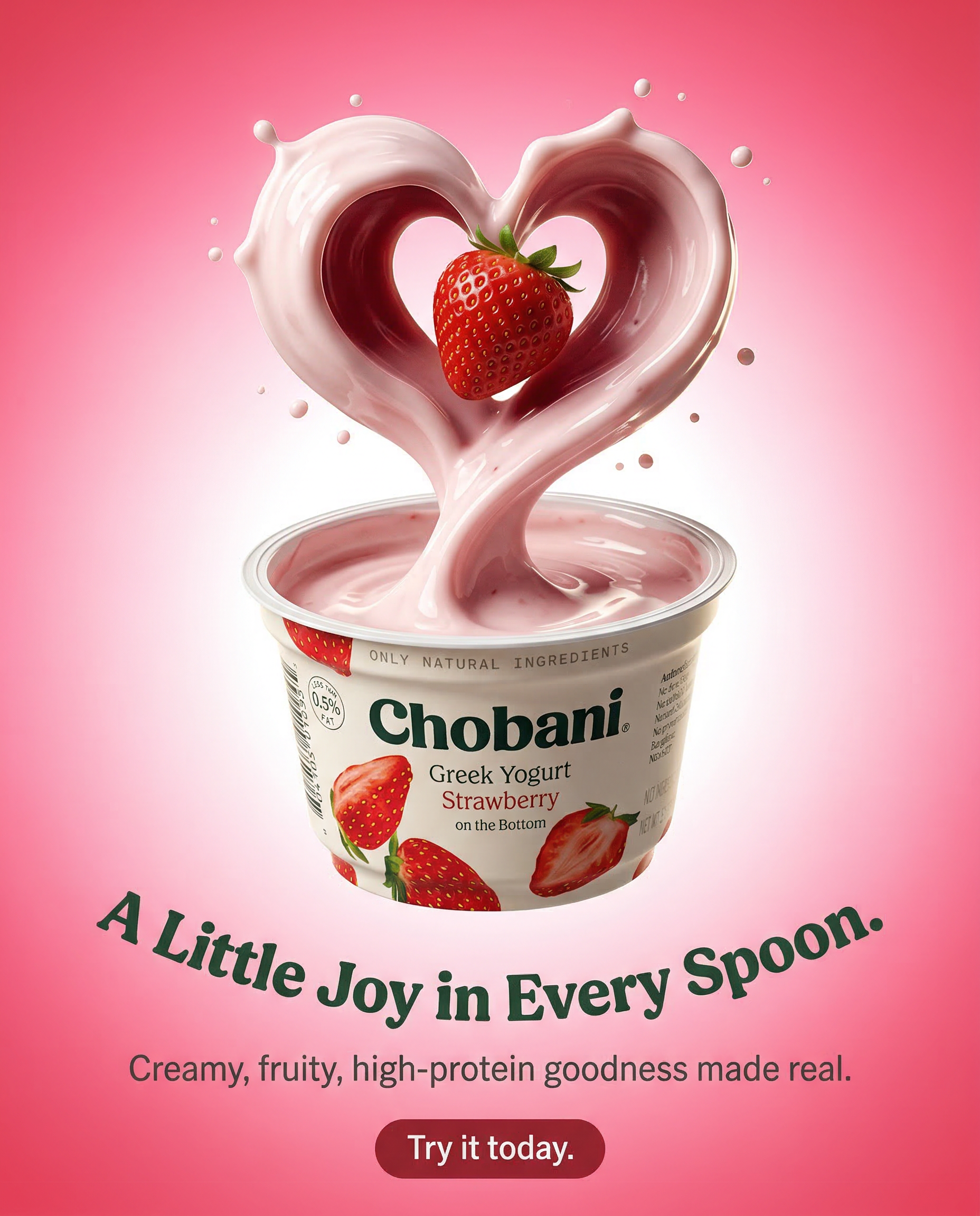 Chobani static ad creative