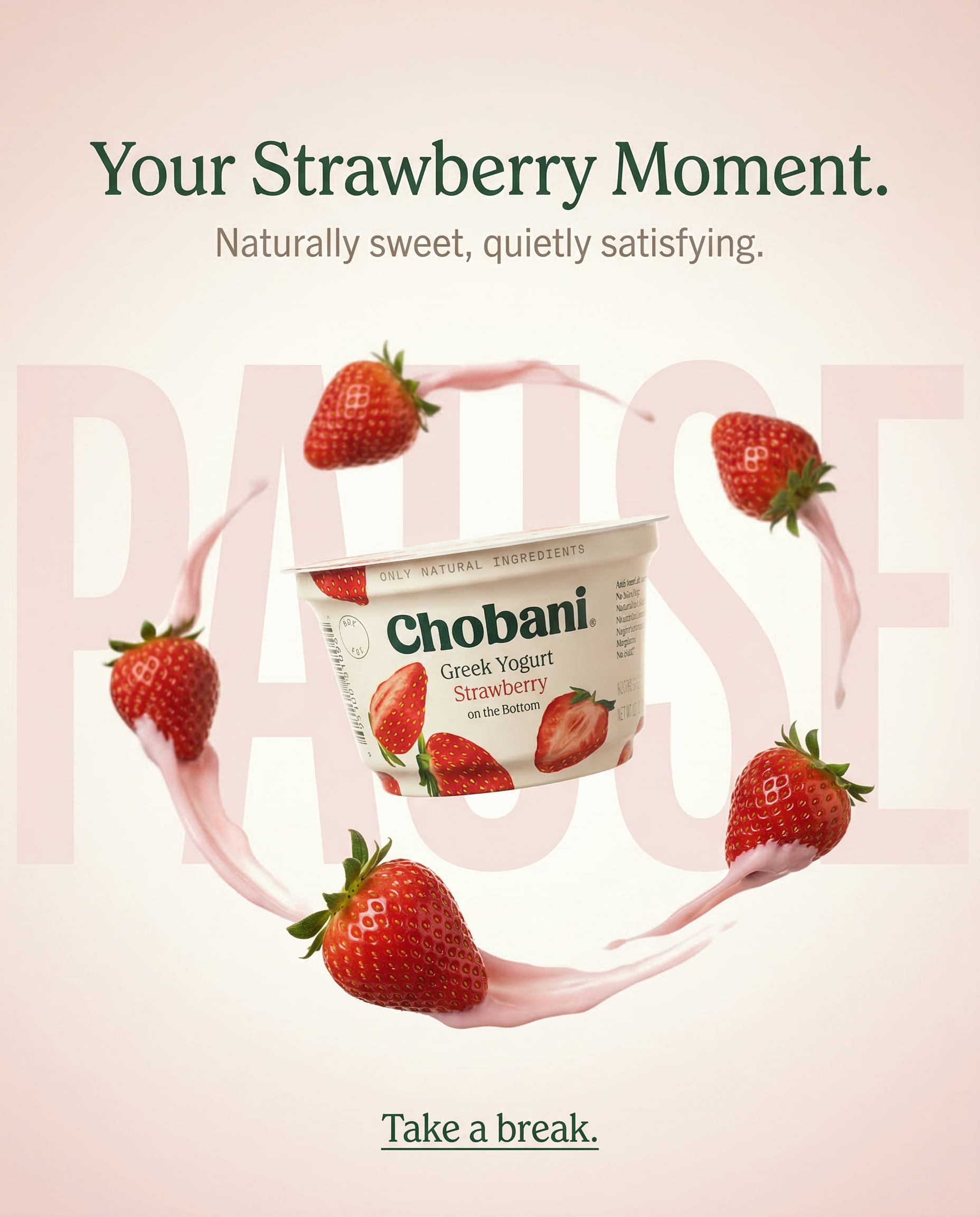 Chobani static ad creative