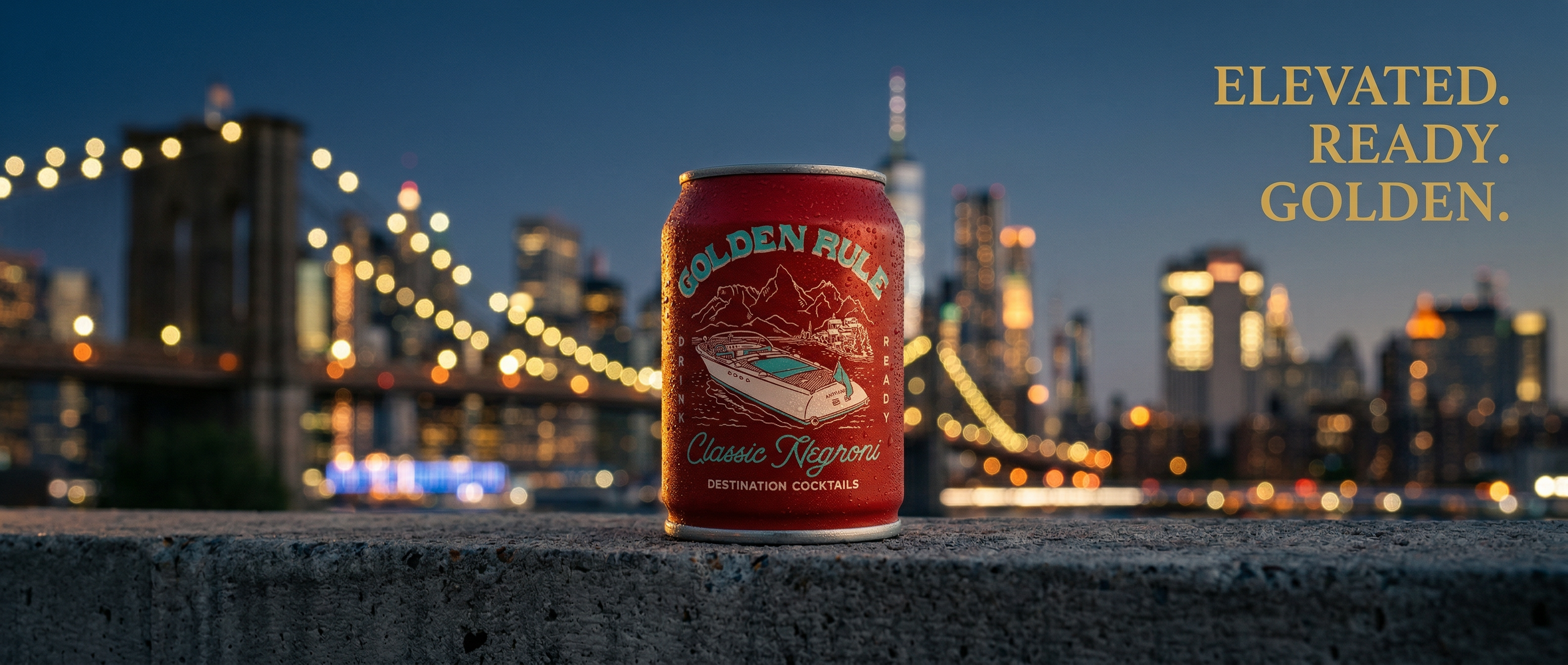 Golden Rule Classic Negroni — Elevated. Ready. Golden.