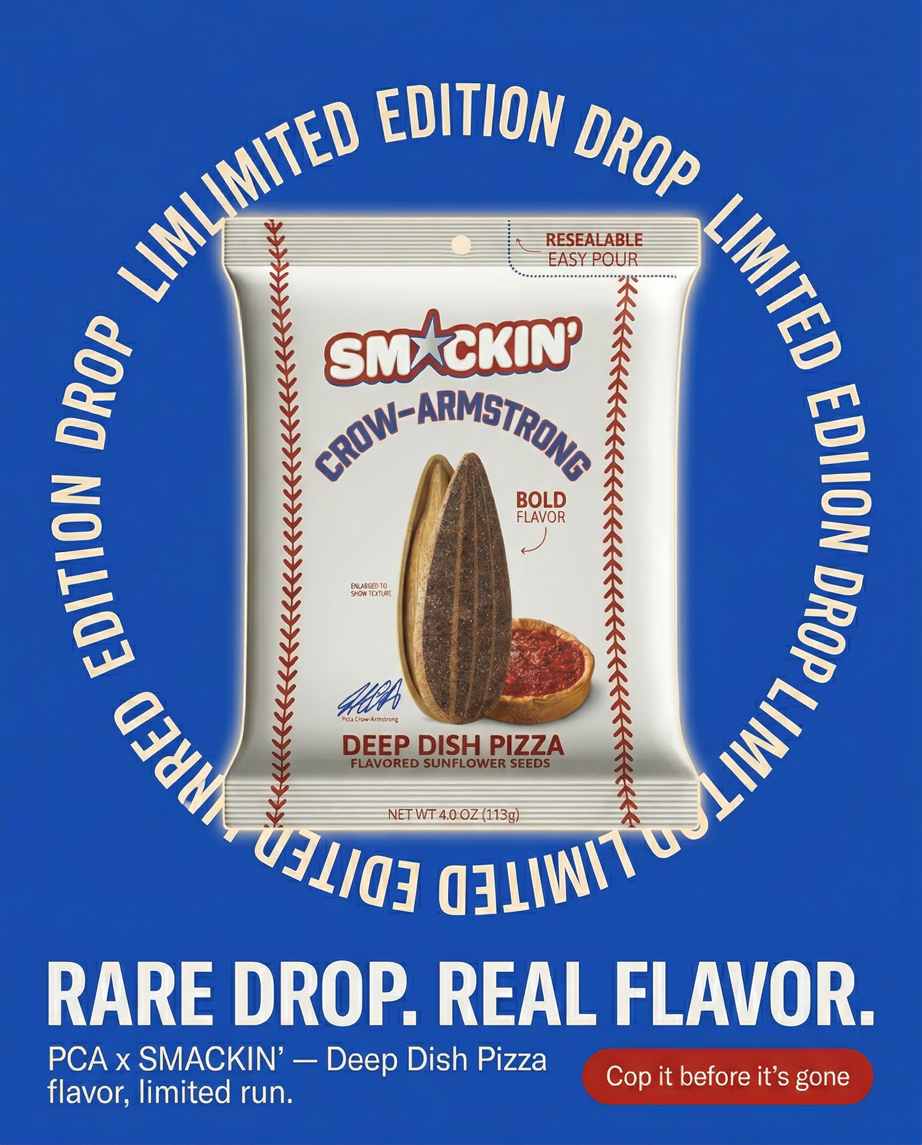 SMACKIN' Sunflower Seeds static ad creative