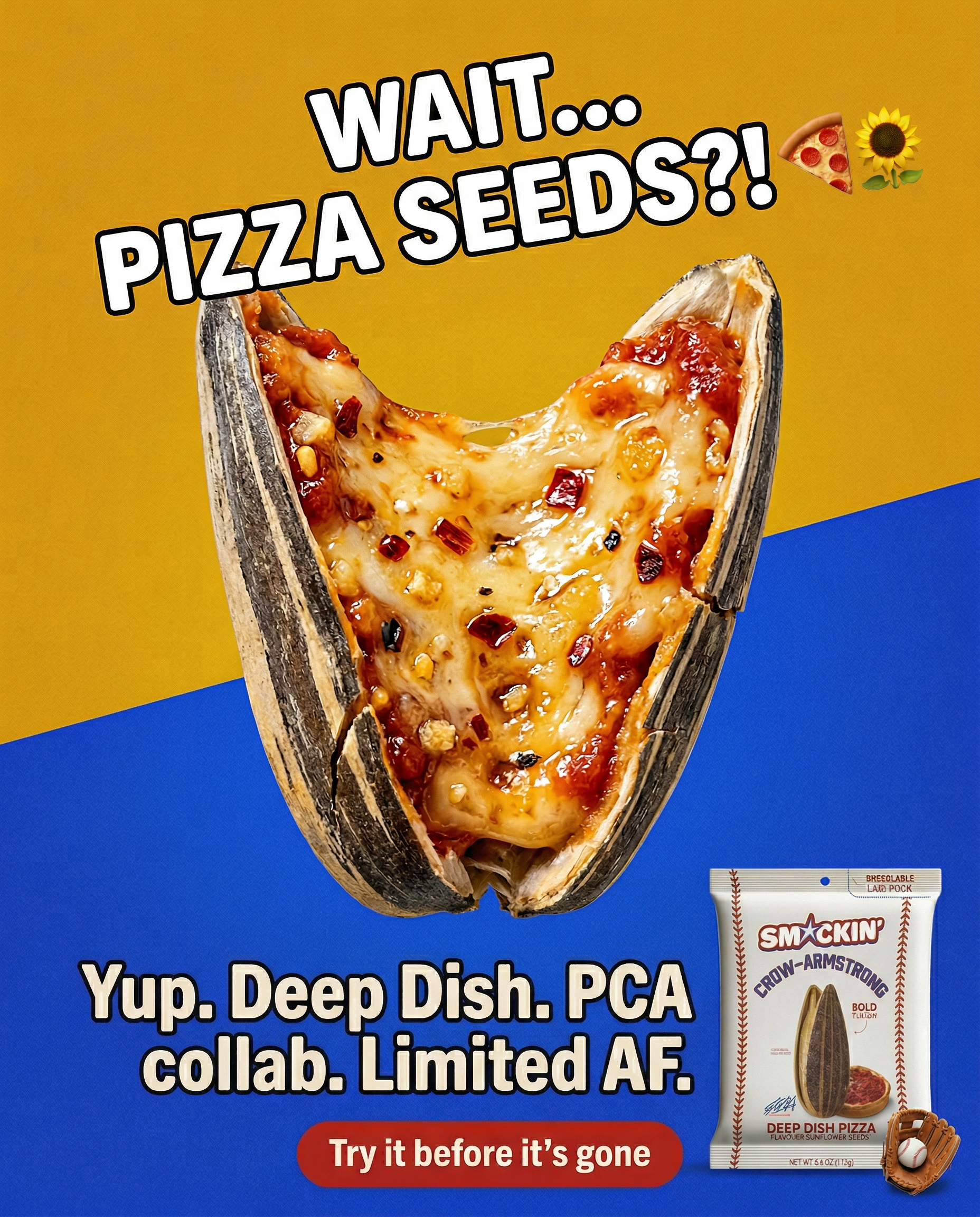 SMACKIN' Sunflower Seeds static ad creative