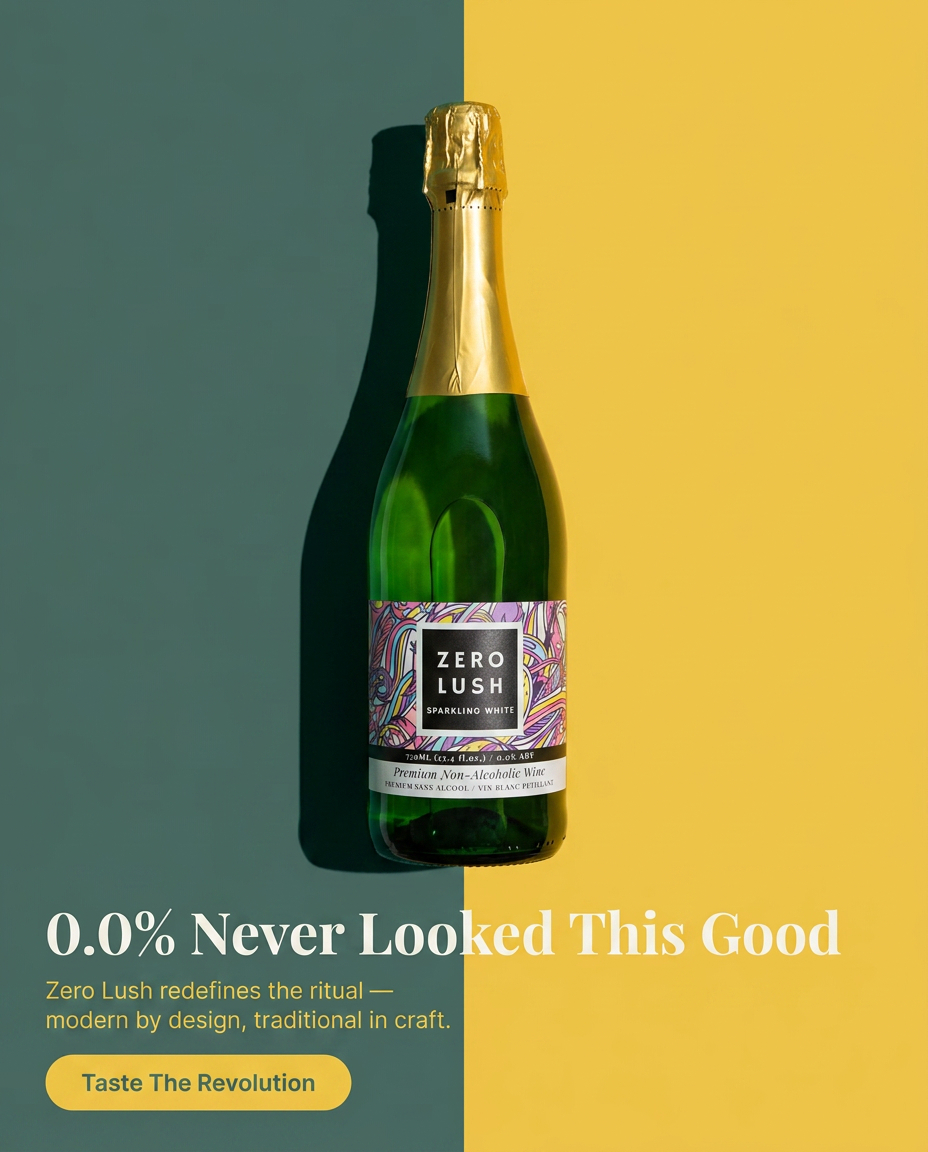 Zero Lush ad — 0.0% Never Looked This Good